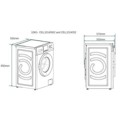 Lavelinge hublot CONTINENTAL EDISON CELL10140W2 10 kg 